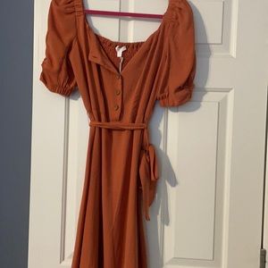 Rust colored dress